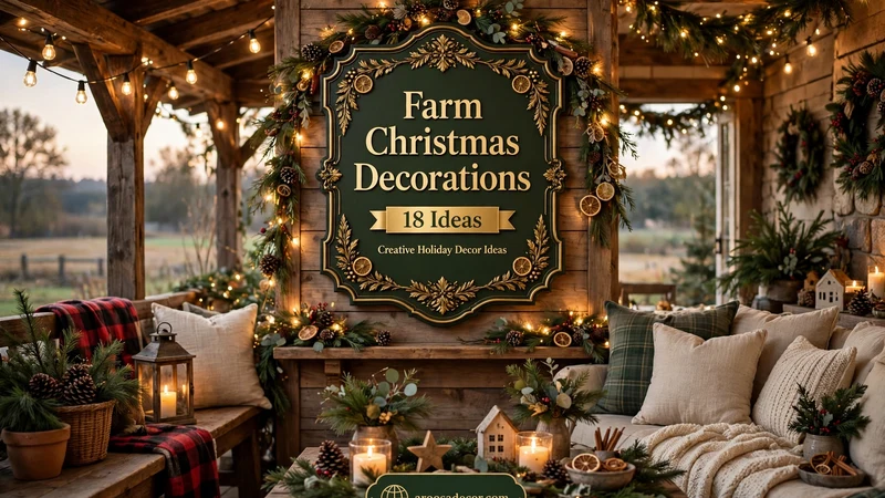 Farm Christmas Decorations - 18 Creative Holiday Decor Ideas